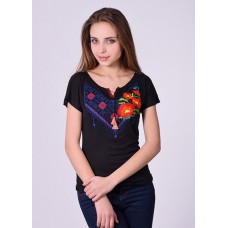 Embroidered t-shirt "Embroidered Mix" black